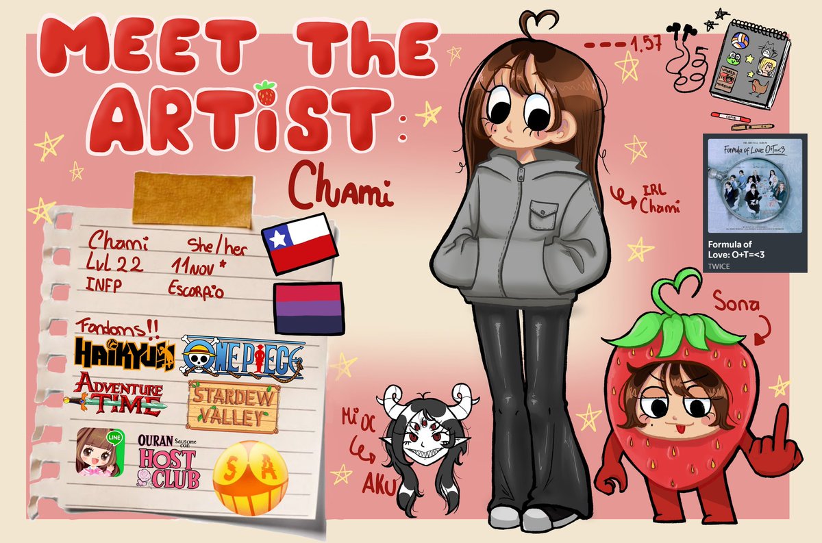 _Chami_Chamii's tweet image. Finalmente.....Meet the artist✨️🍓