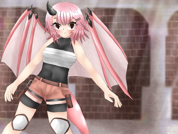 #oc #一次創作 #イラスト 
#絵柄好みって人にフォローされたい 
もう一つのアカウントで載せたイラストの再掲。
RPGに出てきそうな龍娘ちゃん🥰 