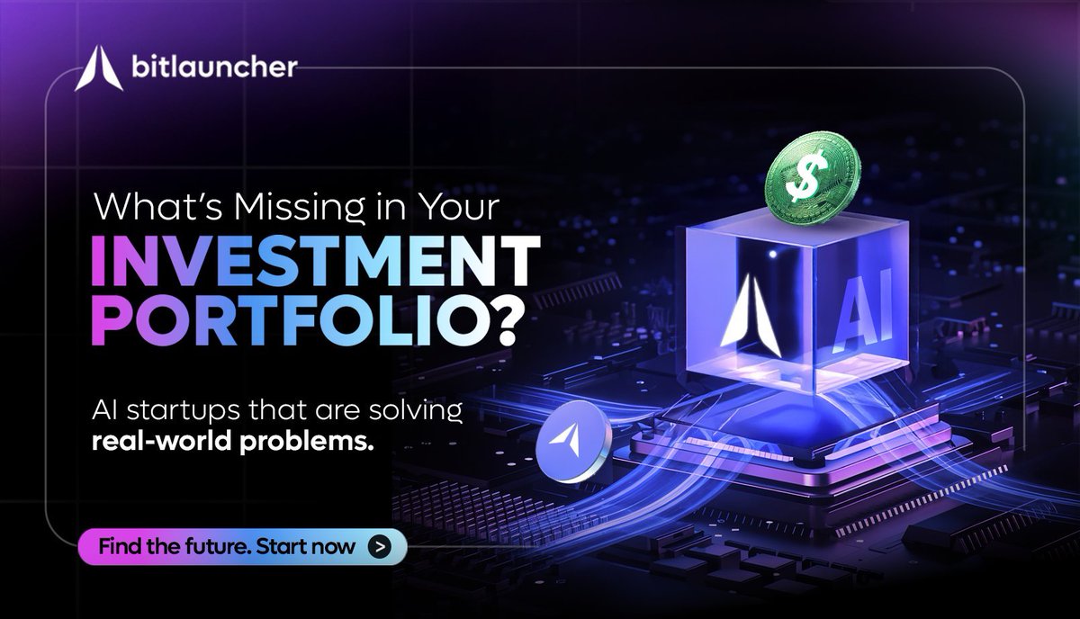 BitLauncherX's tweet image. 💡 A strong portfolio starts with world-changing solutions.

Invest in AI-powered startups transforming the way we live.

🚀 Your next big move starts here—are you in?
