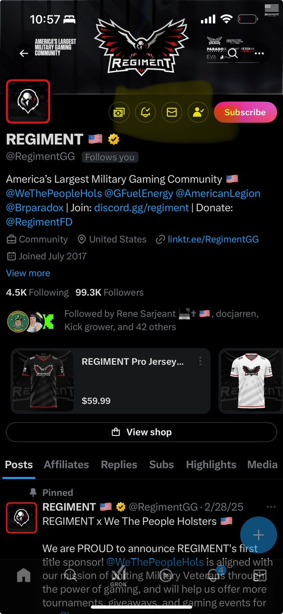 Need4SteveTV's tweet photo. @RegimentGG Always have always will! https://t.co/C14bW0v7JB
