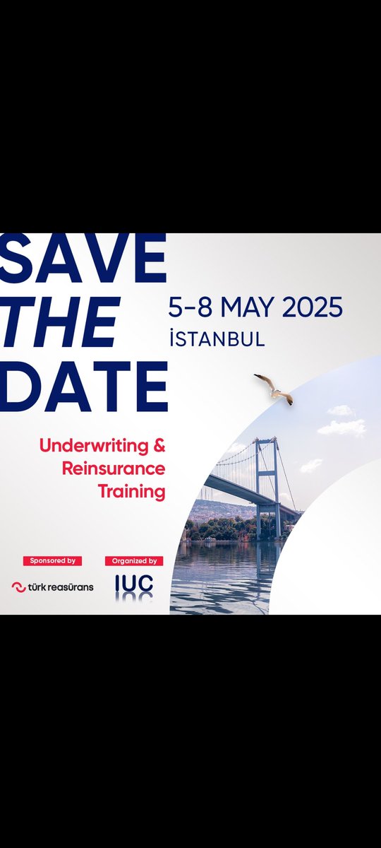 TurkReasurans's tweet photo. Tarihleri not edin ve detaylar için takipte kalın!

Save the dates and stay tuned for the details! https://t.co/pC4EopAKmD