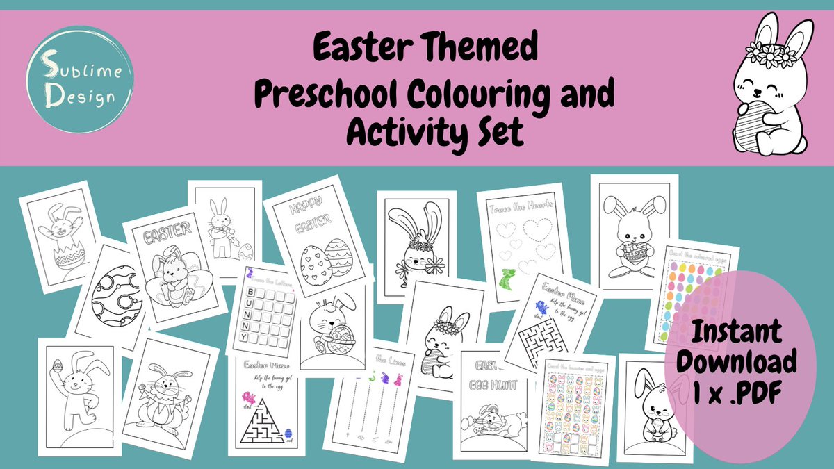 Looking for an easy &amp; fun Easter activity for your little ones? These Printable Easter Worksheets are perfect for keeping kids engaged &amp; learning!✨

📥 Instant download for only £2.50! → etsy.com/uk/listing/118…

#EasterActivities #PrintableWorksheets #ElevensesHour #EtsyFinds