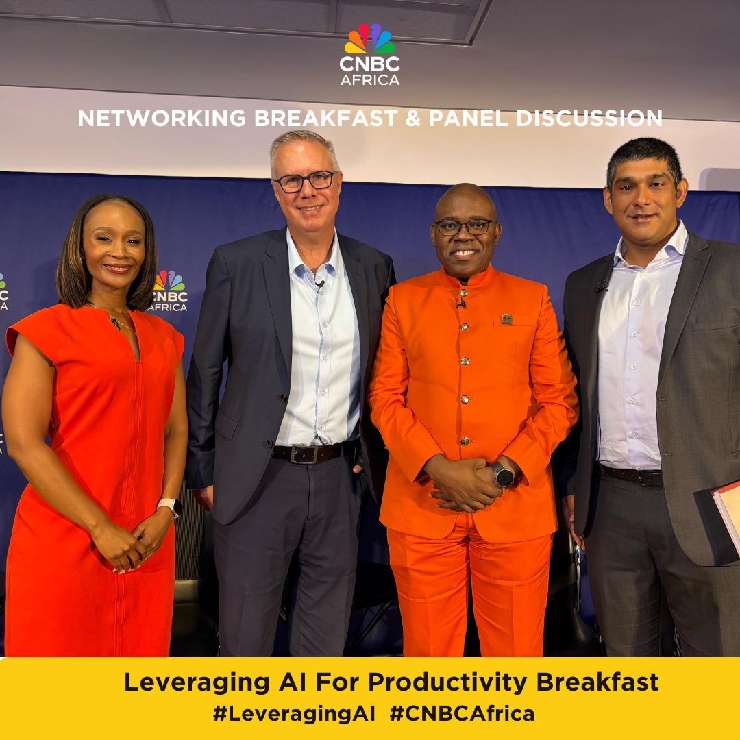 cnbcafrica's tweet image. [EVENT] The experts take the stage at the #CNBCAfricaCorporateBreakfast, sharing their insights on the future of work and AI's impact on productivity. 

#LeveragingAI #FutureWorkforce