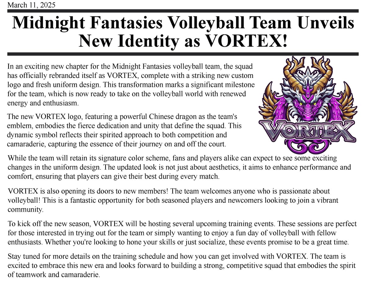FuyuPhotography's tweet image. ! IMPORTANT ! #VRC_Volleyball
And here's the start of a new journey!
Special thanks to @AnnyaHimura for creating this logo and making this idea come to life.