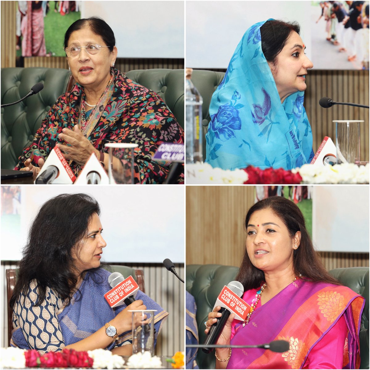 isd2047's tweet image. At Aagaaz-e-Shakti, panelists @malvikadevibjp, @DrFauziaKhanNCP, @LambaAlka, and @nidhi_sharma shared their journeys on women in politics, addressing challenges and biases. The event launched the She Represents program for 2025, empowering women in politics. #SheRepresents #IWD