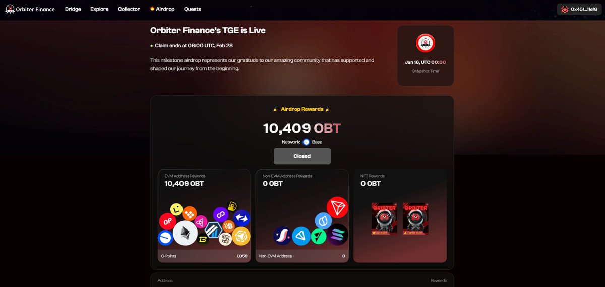 Dmitry06809633's tweet photo. @Orbiter_Finance This is nonsense, I received the last airdrop and made transactions during the set period, but I didn't receive this airdrop??? https://t.co/aFOujuO3N8