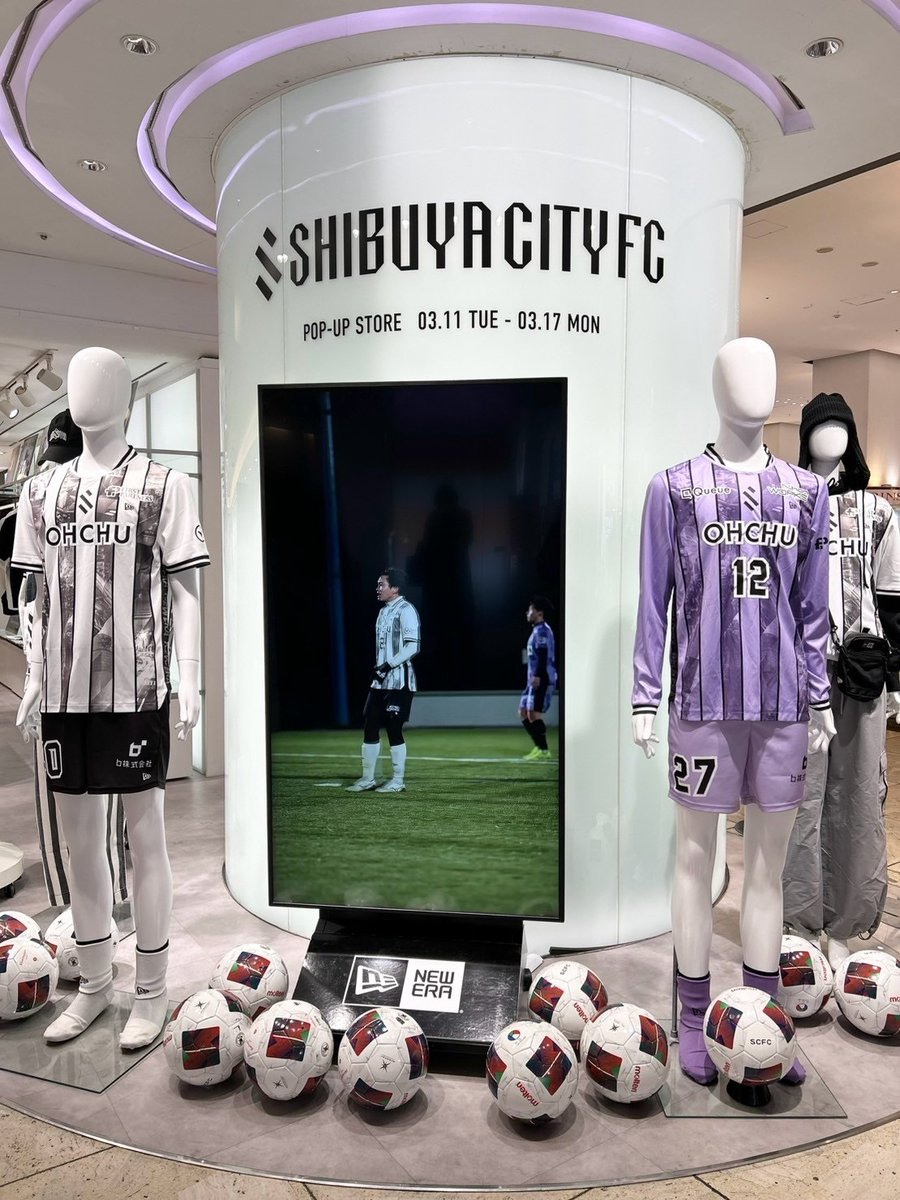 Art_meets_Life's tweet photo. SHIBUYA CITY FC POP-UP STORE
■3月17日（月）まで
■A館1階＝プロモーションスペース
渋谷からJリーグを目指すサッカークラブ「SHIBUYA CITY FC」のポップアップストアが期間限定で登場⚽

@SHIBUYACITYFC https://t.co/i9jtSGgcBS