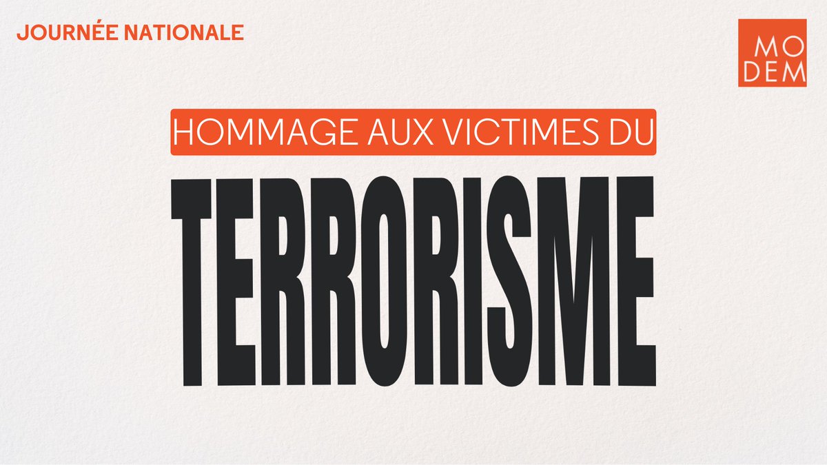 🇫🇷 #hommage I Journée nationale d’hommage aux victimes du terrorisme

🙏 Aujourd’hui, nous honorons la mémoire de celles et ceux qui ont perdu la vie dans des actes de terreur. Nous ne les oublions pas. 

Face à la barbarie, nous défendrons inlassablement les valeurs de la