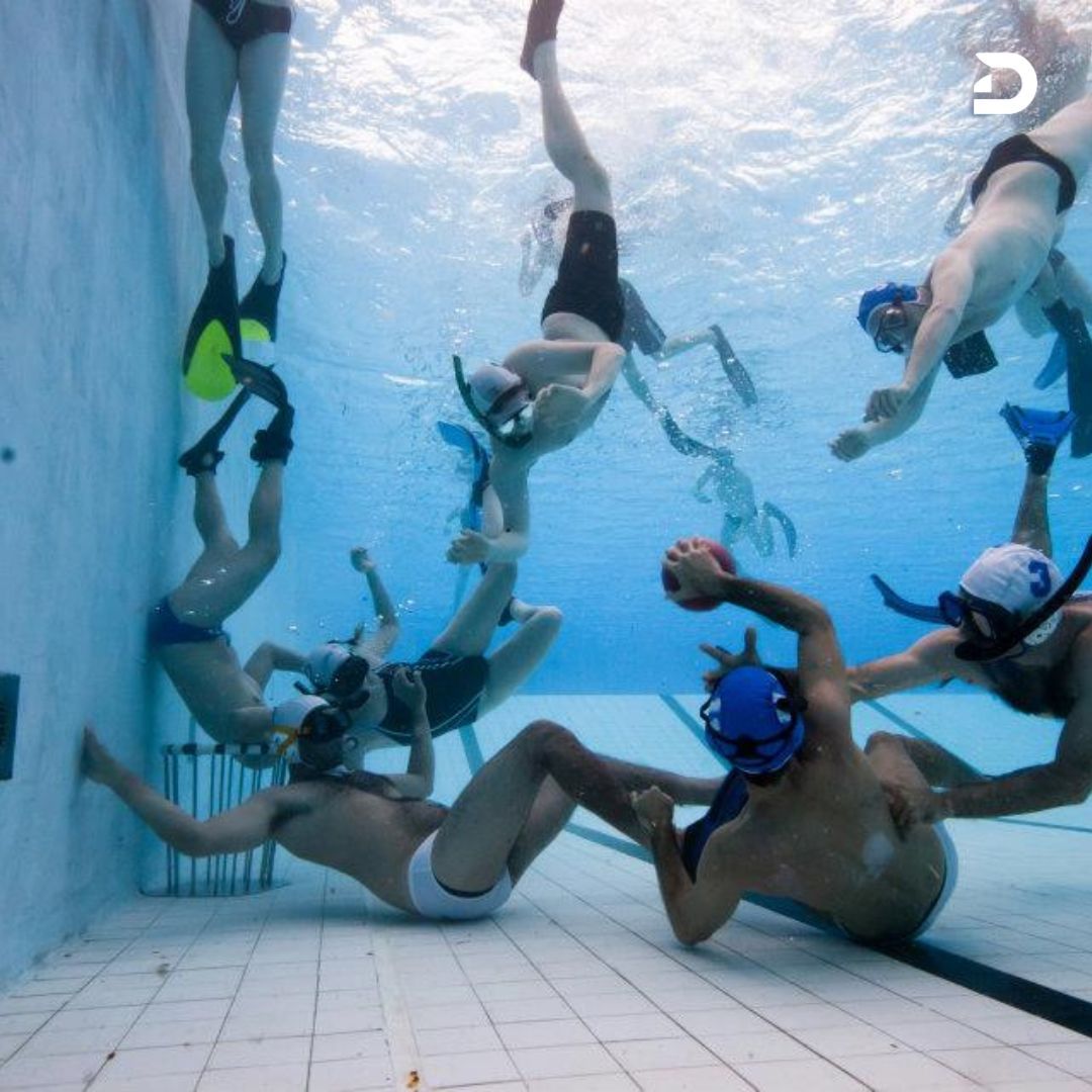 Dawri_app's tweet image. Speed, strength, and breath control  Underwater Rugby is a battle beneath the surface.
#UnderwaterRugby #DeepGame #StrengthAndSkill #WaterWarriors