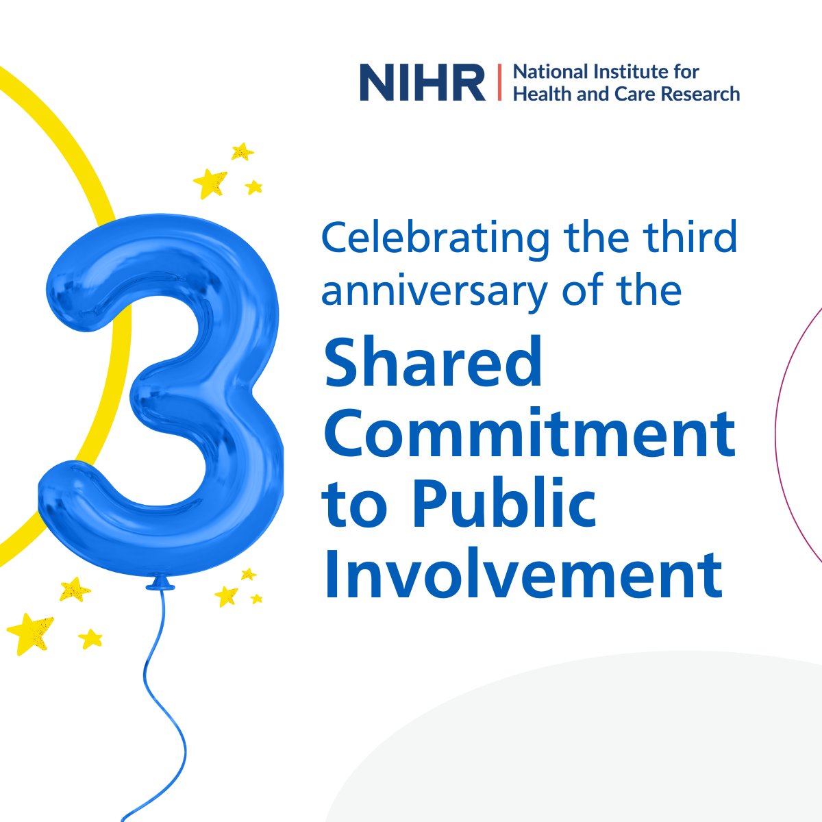 NIHRinvolvement's tweet image. Join us in celebrating 3 years of the #SharedCommitment to #PublicInvolvement! 🎉

We are so pleased to be part of this initiative with over 30 partner organisations, and growing! You can find out more about it here: nihr.ac.uk/shared-commitm…