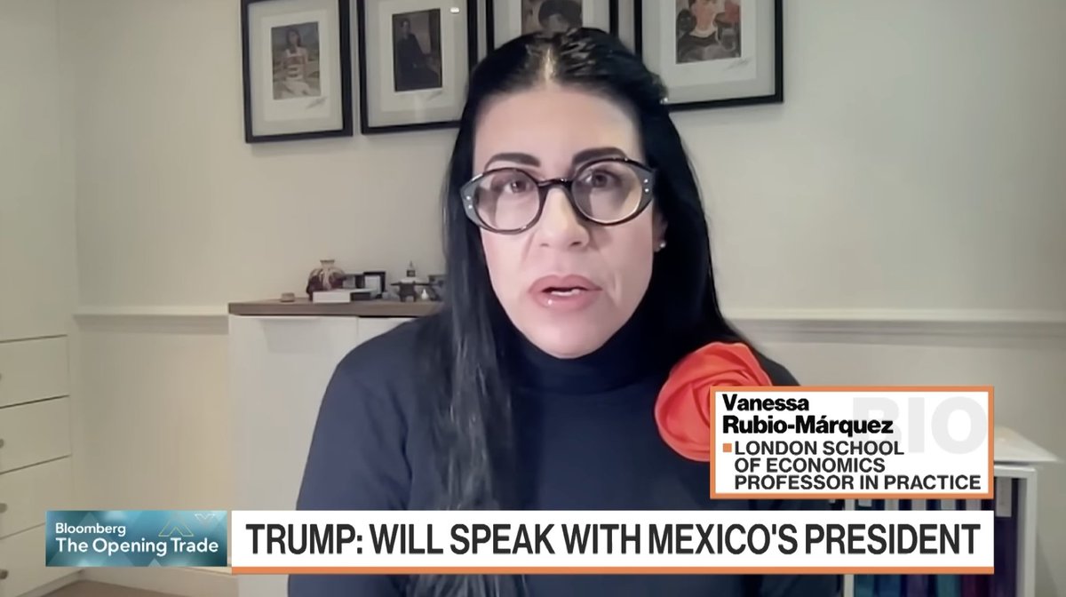 LSE School of Public Policy (@lsepublicpolicy) on Twitter photo Our Professor in Practice <a href="/VRubioMarquez/">Vanessa Rubio Márquez</a> was invited on the BBC World Business Report and Bloomberg TV to discuss US-Mexico relations and tariffs.
🎧 Listen on <a href="/BBCR1/">BBC Radio 1</a> <a href="/BBCNews/">BBC News (UK)</a>: bbc.co.uk/sounds/play/w3…
Watch on <a href="/BloombergTV/">Bloomberg TV</a> 🎬👇
youtube.com/watch?v=gbcQn9… Our Professor in Practice <a href="/VRubioMarquez/">Vanessa Rubio Márquez</a> was invited on the BBC World Business Report and Bloomberg TV to discuss US-Mexico relations and tariffs.
🎧 Listen on <a href="/BBCR1/">BBC Radio 1</a> <a href="/BBCNews/">BBC News (UK)</a>: bbc.co.uk/sounds/play/w3…
Watch on <a href="/BloombergTV/">Bloomberg TV</a> 🎬👇
youtube.com/watch?v=gbcQn9…