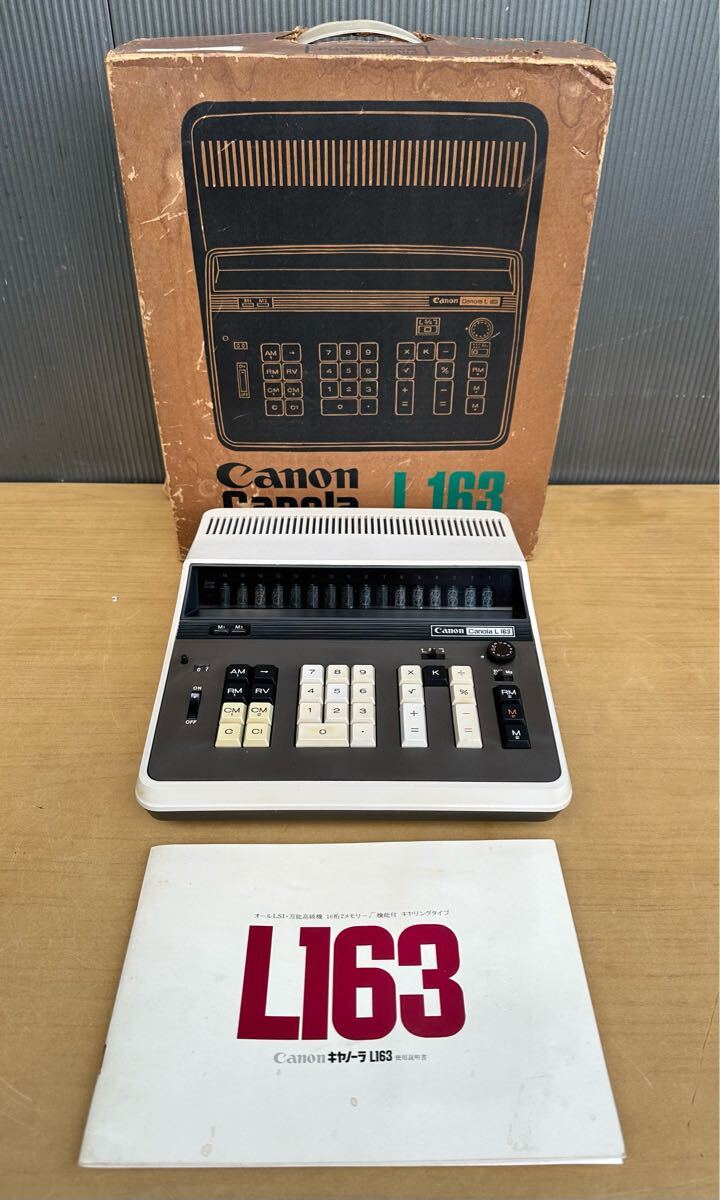 【期間限定/限定値下/ビンテージ電子計算機】Canon CANOLA L 163 期間限定/限定値下/ビンテージ電子計算機】Canon CANOLA L 163 期間