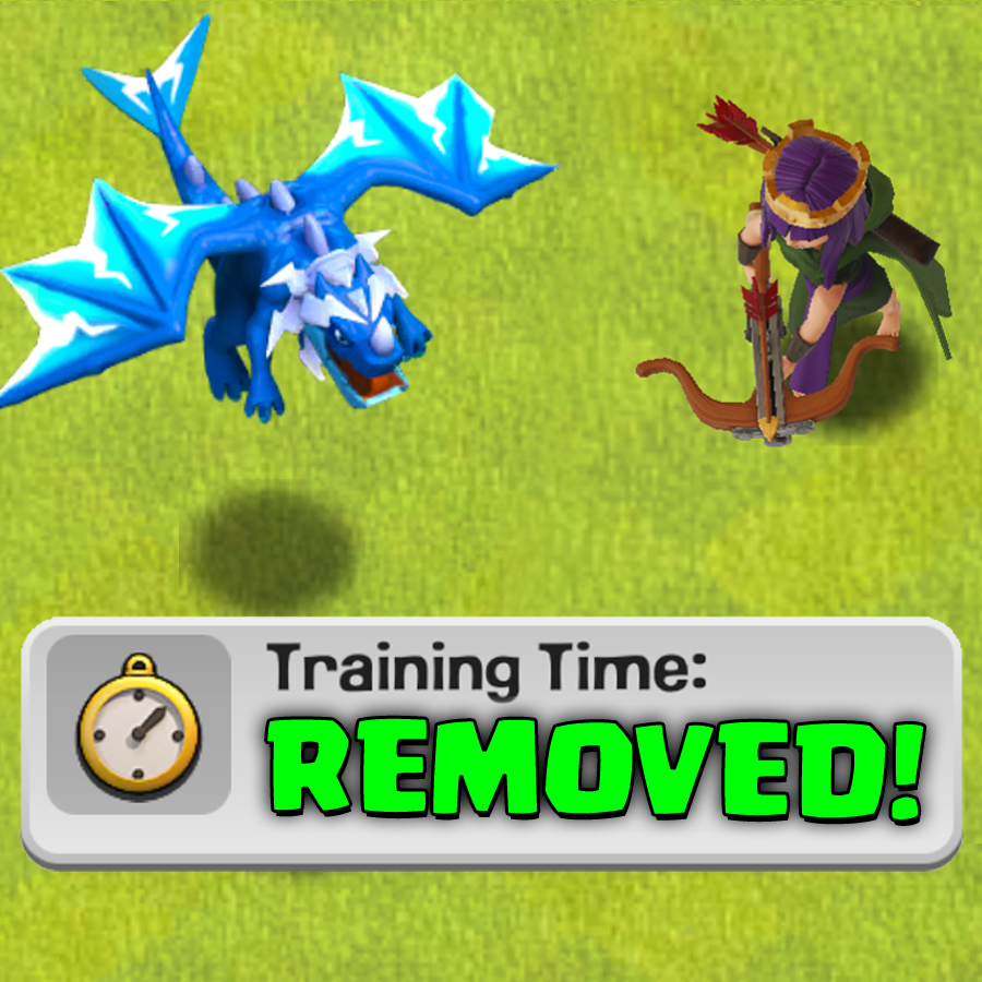Training Time is being REMOVED from Clash of Clans later this month. You won't have to wait for Troops, Spells or Heroes; they'll all be ready instantly! There will be some changes to Multiplayer and Donations due to this which I broke down in my YouTube video that just released.