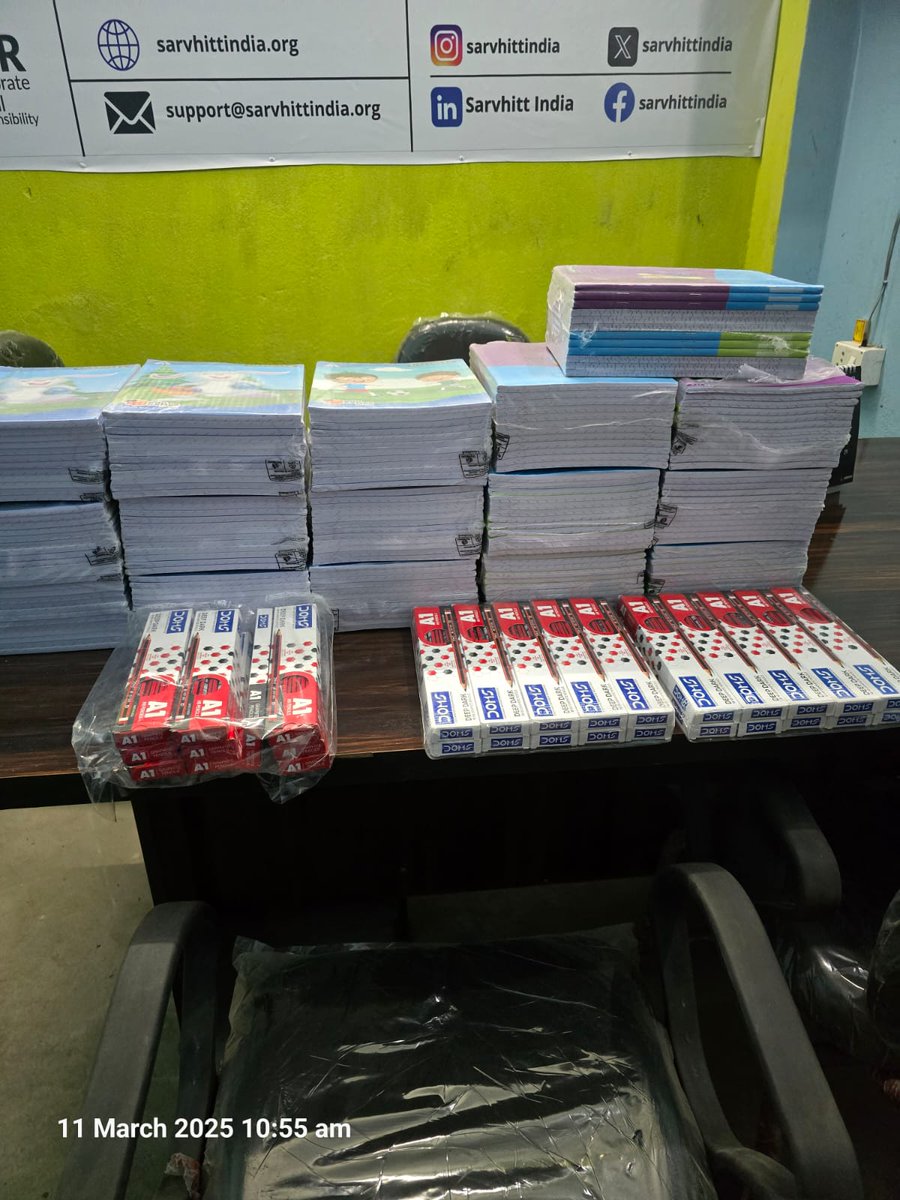 Shaista Perween (@maryum493) on Twitter photo Thank you very much on behalf of our NGO team to Ayat Khan ji who has sent copies and pencils for the poor children of our school. This is a very noble and commendable work. You people should also support the children of our NGO.
<a href="/sarvhittindia/">Sarvhitt India</a> #sarvhittindia Thank you very much on behalf of our NGO team to Ayat Khan ji who has sent copies and pencils for the poor children of our school. This is a very noble and commendable work. You people should also support the children of our NGO.
<a href="/sarvhittindia/">Sarvhitt India</a> #sarvhittindia