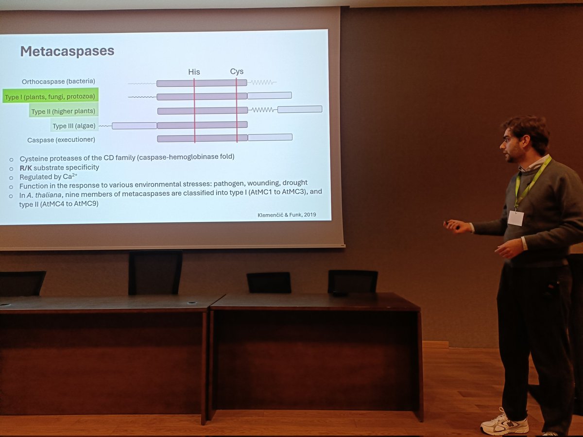 The first brief communication in this session has been delivered by Joel Ayet from <a href="/cragenomica/">CRAG</a> focused on Metacaspase substrates in plant programme cell death.