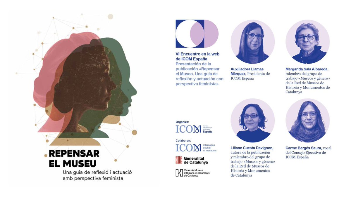 ⭕️ Avui a les 18h, la Xarxa de Museus d’Història i Monuments de Catalunya presenta “Repensar el Museu”, una guia per integrar la perspectiva feminista als museus.

👉🏻 tuit.cat/D1XNL