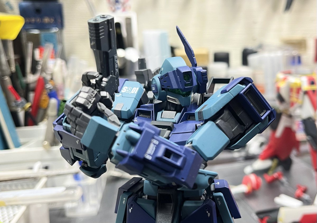 sui_495's tweet photo. ポチったジムスナカスタムのハンドガン届いた    SS.03になる予定のジムドミナンスに持たせるよ https://t.co/5Iiq5rYODz