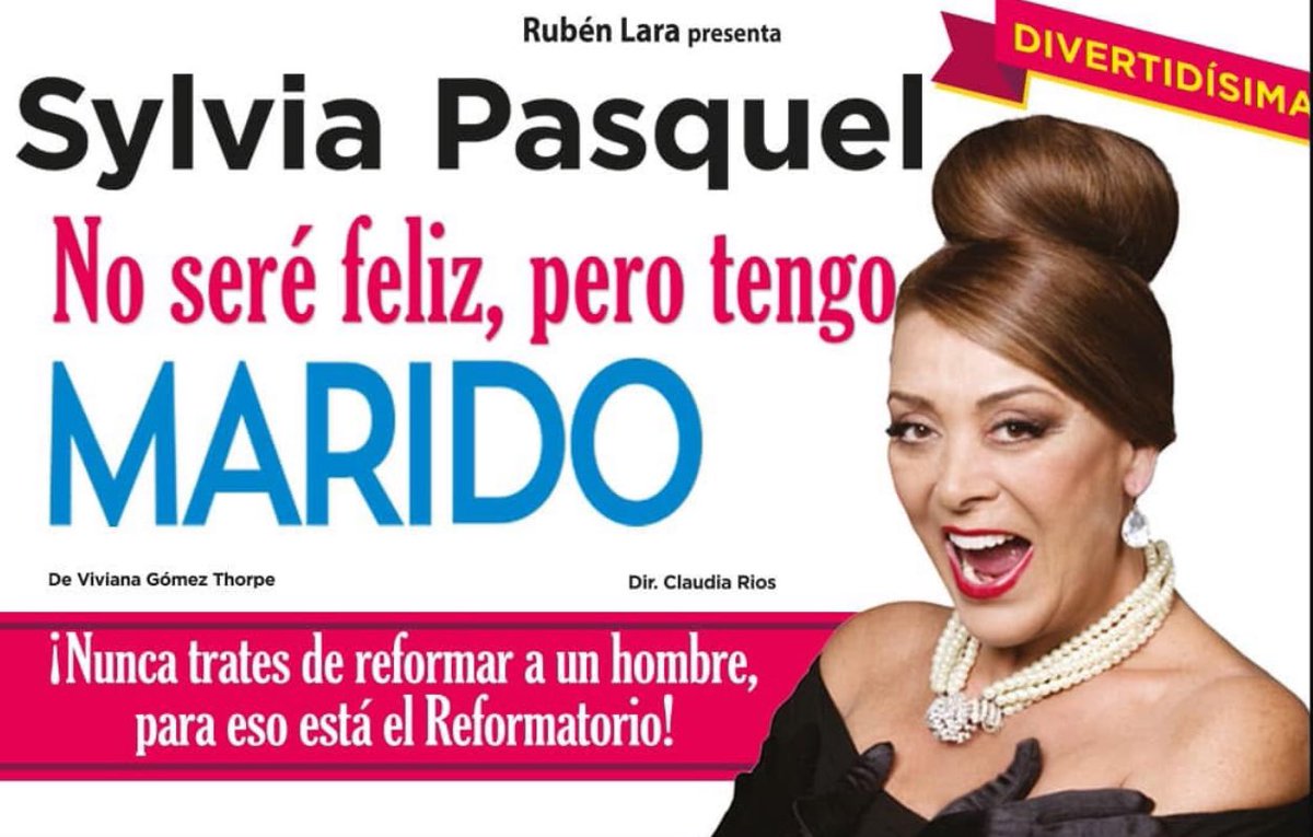 DIANA 🌻 (@dianadalv) on Twitter photo Regresa <a href="/sylviapasquel/">Sylvia Pasquel</a> a Mexicali y Ensenada con No Seré Feliz Pero Tengo Marido 🎭😱💃 … Y Tijuana??? 👀😳 Regresa <a href="/sylviapasquel/">Sylvia Pasquel</a> a Mexicali y Ensenada con No Seré Feliz Pero Tengo Marido 🎭😱💃 … Y Tijuana??? 👀😳