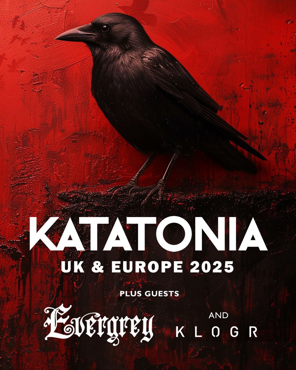 KATATONIA Announces Winter 2025 EU + UK Headline Tour - Kicking Off November 11 with guests Evergray and <a href="/klogrmusic/">klogr</a>  

Artist Presale: Wednesday 12th March 10am local time
General sale: Friday 14th March 10am local time