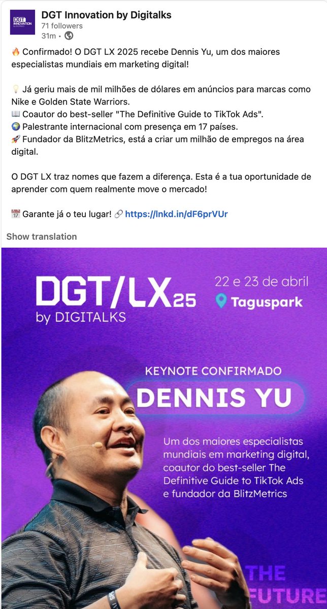 Dennis Yu tweet media