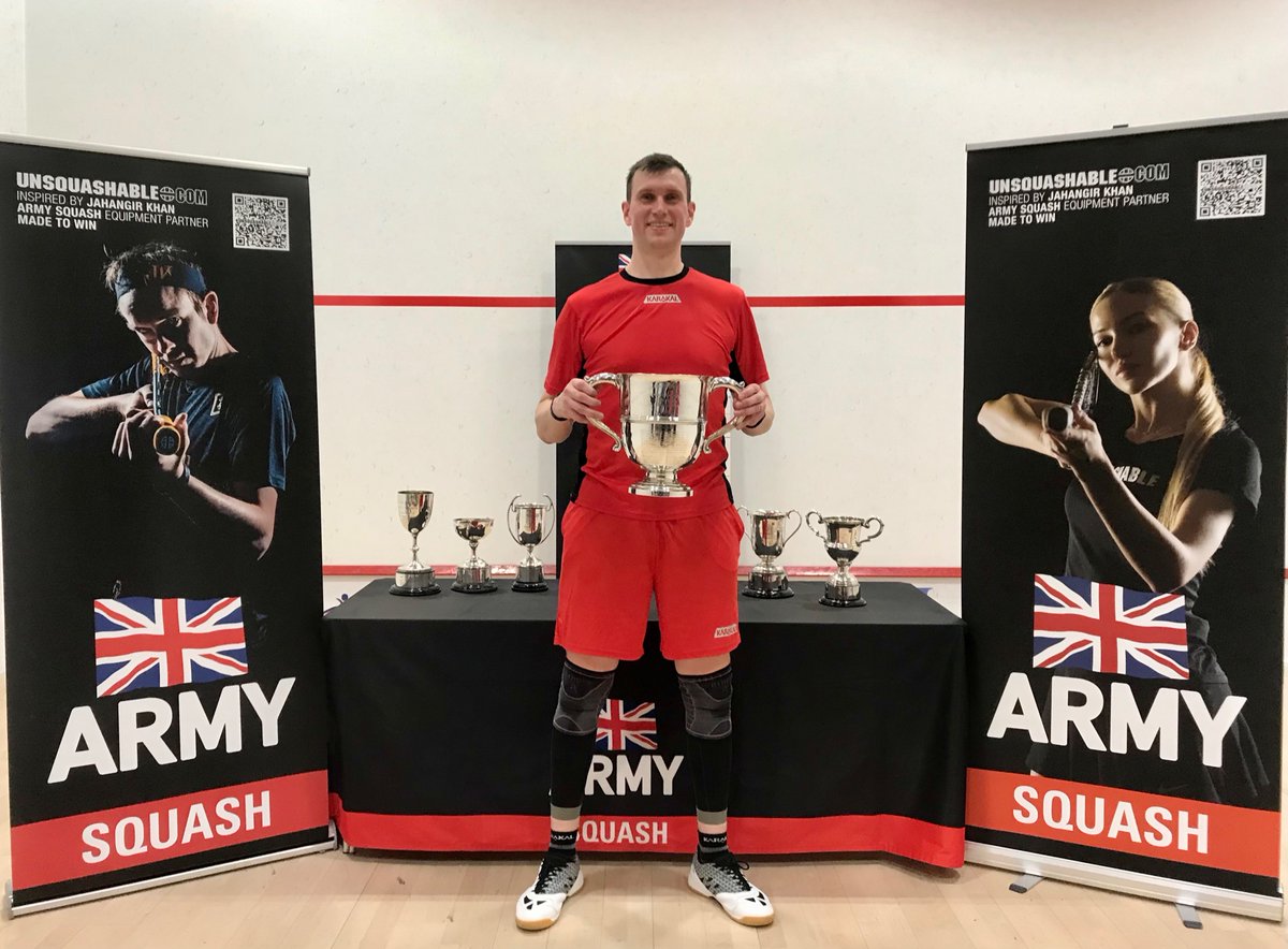 PNSQUASH's tweet image. Delighted to win the @ArmySquash Championships after recently joining the @ArmyChaplaincy
A great event and very well run with many players taking part across @ArmySportASCB and it was a privilege to represent my unit @scots_guards
Thanks as ever to @karakaluk for support!