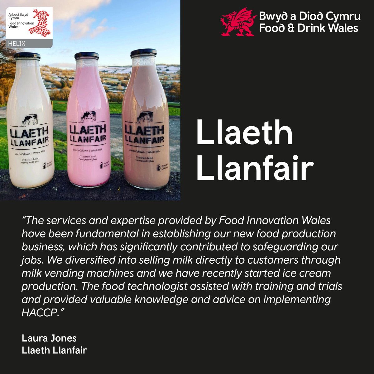 If you’re a Welsh farm looking to diversify into food and drink manufacturing, then Project HELIX can provide funded technical support. Get in touch today. foodinnovation.wales/funded-support/