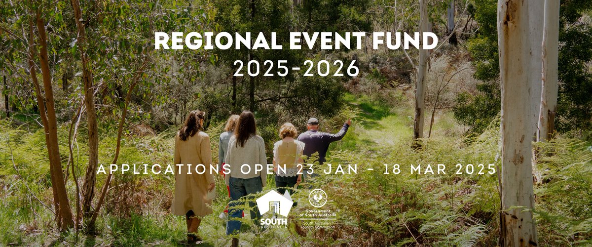 LAST CHANCE: Applications for our Regional Event Fund 2025-26 close 5pm next Tuesday, 18 March: tourism.sa.gov.au/events/event-f….
