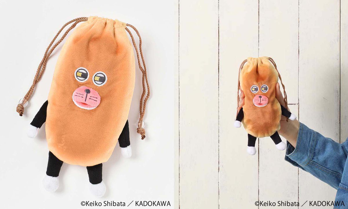 BleuBleuet_inc's tweet photo. 小物を入れて巾着の口元をキュッとすれば、ふわふわなぬいぐるみのようにな可愛らしい姿に🍞

パンどろぼうぬいぐるみ巾着➡https://t.co/jp4IaQ1djN 
#ブルーブルーエ #bleubleuet #パンどろぼう #柴田ケイコ #絵本 https://t.co/970ejqdvP1