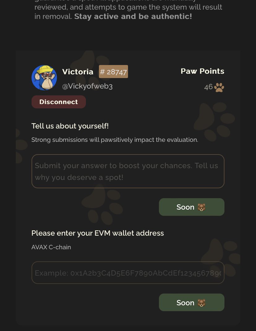 Vickyofweb3's tweet image. I need your support to gather more points on $BOI
Interact with this post, like, retweet,comment $BOI @Boithebear 
I engage and follow back too
Tag me to your $BOI post