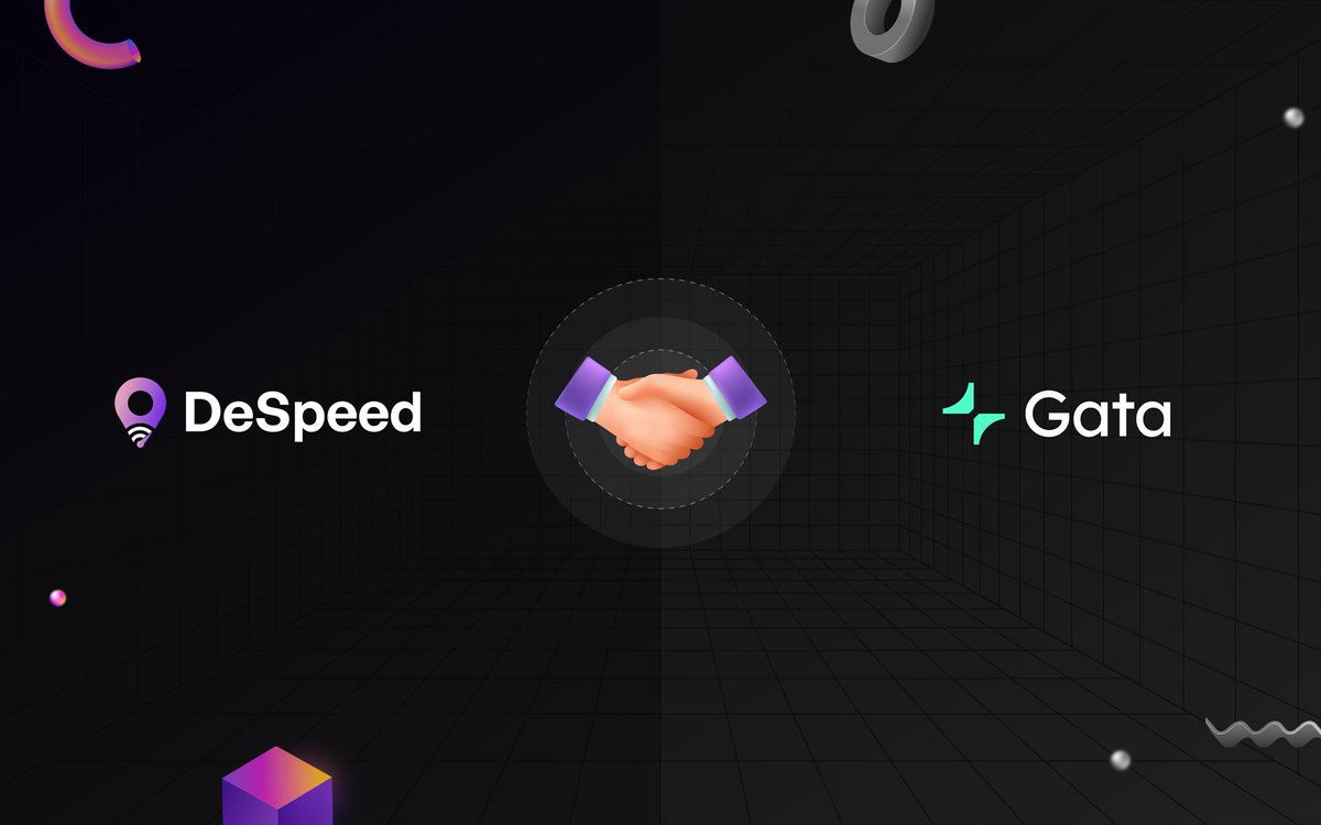 despeednet's tweet photo. 🚀 We’re excited to partner with @Gata_xyz, an AI frontier data pioneer backed by Binance Labs, dedicated to scaling AI capabilities while ensuring human-aligned superintelligence. 🤖 

Gata is reshaping frontier AI data creation with breakthrough models like GPT-to-Earn, multi-AI chat platforms, and DataAgent, making AI alignment more scalable and rewarding for users. 🔥 

Through this collaboration, we aim to improve: 
🔹 Performance Insights – DeSpeed’s network internet performance data will enhance Gata’s analytics models, providing deeper insights into global internet performance trends. 
🔹 User Experience – Gata’s AI-powered analytics combined with DeSpeed’s trustless network will provide users with more accurate performance insights and personalized recommendations. 
🔹 AI-Enhanced Network Intelligence – DeSpeed will integrate Gata’s frontier datasets to refine its decentralized internet speed validation, enabling more precise performance insights.  

Together, we’re redefining AI-powered internet intelligence and driving innovation across the broader DePIN ecosystem. 🚀