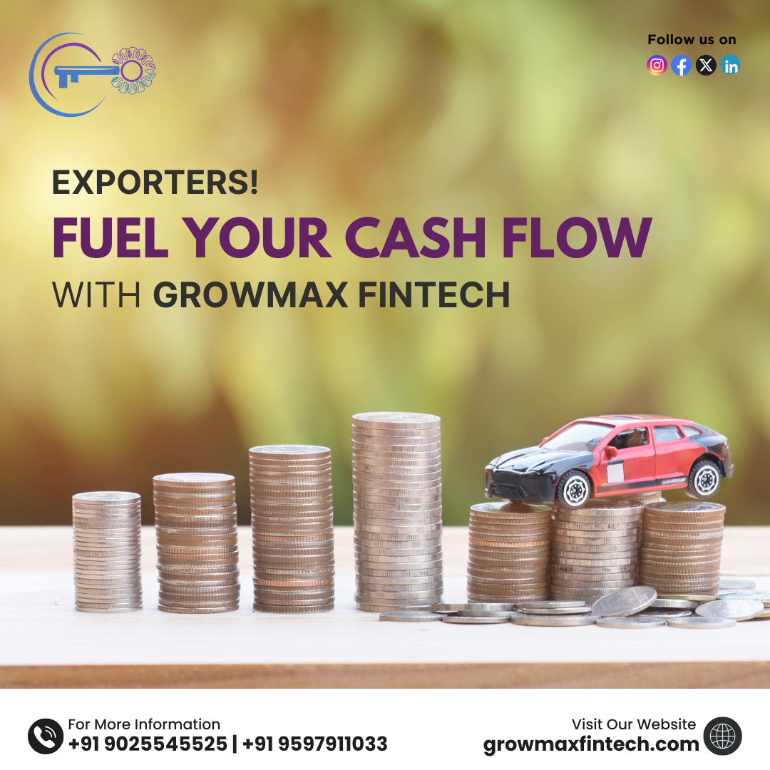 GrowmaxFintech's tweet image. Exporters, Turn Invoices into Instant Cash! 
Don’t let delayed payments hold you back! Growmax Fintech fuels your cash flow so you can export more, earn more, and grow faster! 
#CashFlowUnlocked #ExportersWin #GrowWithGrowmax #NoMoreWaiting #invoicediscounting #tradefinance