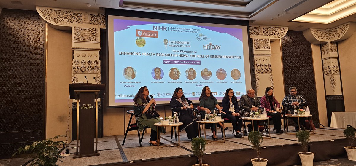 Excellent panel <a href="/GHRC4MLTC/">NIHR GHRC for Multiple Long-Term Conditions</a>. 'Enhancing Health Research in Nepal-the role of Gender Perspectives'.