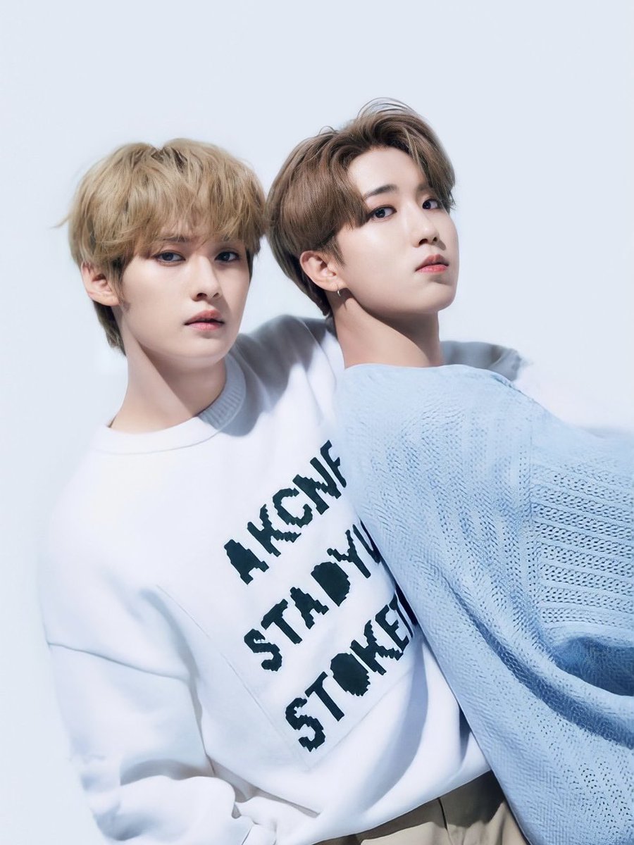 minsungdose's tweet image. leeknow and han, in every skz korean comeback.

— a thread