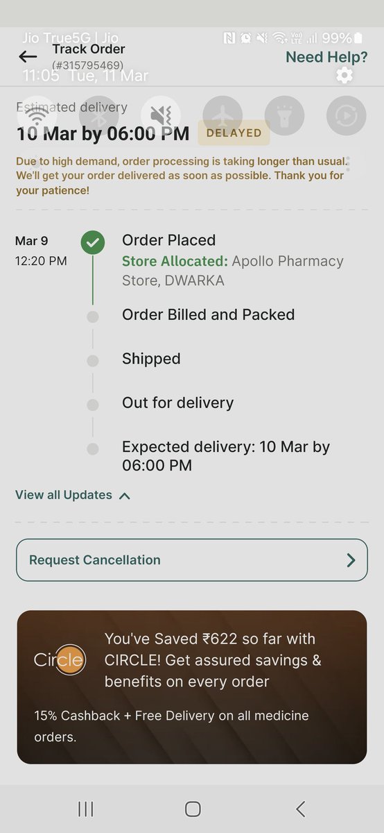 OshinChandel's tweet photo. @Apollo24x7 This has still not delivered  ?

What kind of resolution and promises do u give on call? https://t.co/NLWKpDaEeA