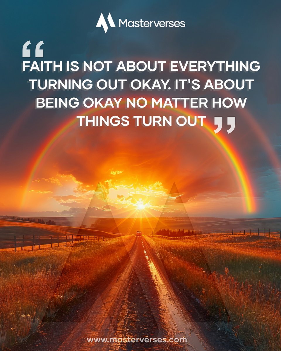 Masterverses's tweet image. Faith isn’t about perfect outcomes; it’s about inner peace no matter the storm🌌 

Find your calm, trust the journey. 
 #InnerHarmony #masterverses