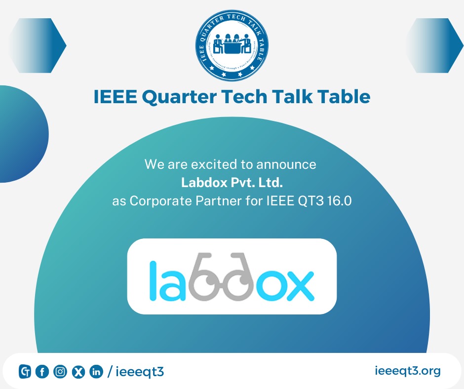 Quarter Tech Talk Table Series (@ieeeqt3) on Twitter photo ๐๐๐๐ ๐๐๐ ๐๐.๐ ๐ฑ ๐๐๐๐๐จ๐ฑ ๐๐ฏ๐ญ. ๐๐ญ๐.
We are thrilled to announce that ๐๐๐๐๐จ๐ฑ ๐๐ฏ๐ญ. ๐๐ญ๐. is joining ๐๐๐๐ ๐๐ฎ๐๐ซ๐ญ๐๐ซ ๐๐๐๐ก ๐๐๐ฅ๐ค ๐๐๐๐ฅ๐ ๐๐.๐ as our Corporate Partner! ๐
#IEEE #Labdox #CorporatePartner #CareerDevelopment ๐๐๐๐ ๐๐๐ ๐๐.๐ ๐ฑ ๐๐๐๐๐จ๐ฑ ๐๐ฏ๐ญ. ๐๐ญ๐.
We are thrilled to announce that ๐๐๐๐๐จ๐ฑ ๐๐ฏ๐ญ. ๐๐ญ๐. is joining ๐๐๐๐ ๐๐ฎ๐๐ซ๐ญ๐๐ซ ๐๐๐๐ก ๐๐๐ฅ๐ค ๐๐๐๐ฅ๐ ๐๐.๐ as our Corporate Partner! ๐
#IEEE #Labdox #CorporatePartner #CareerDevelopment