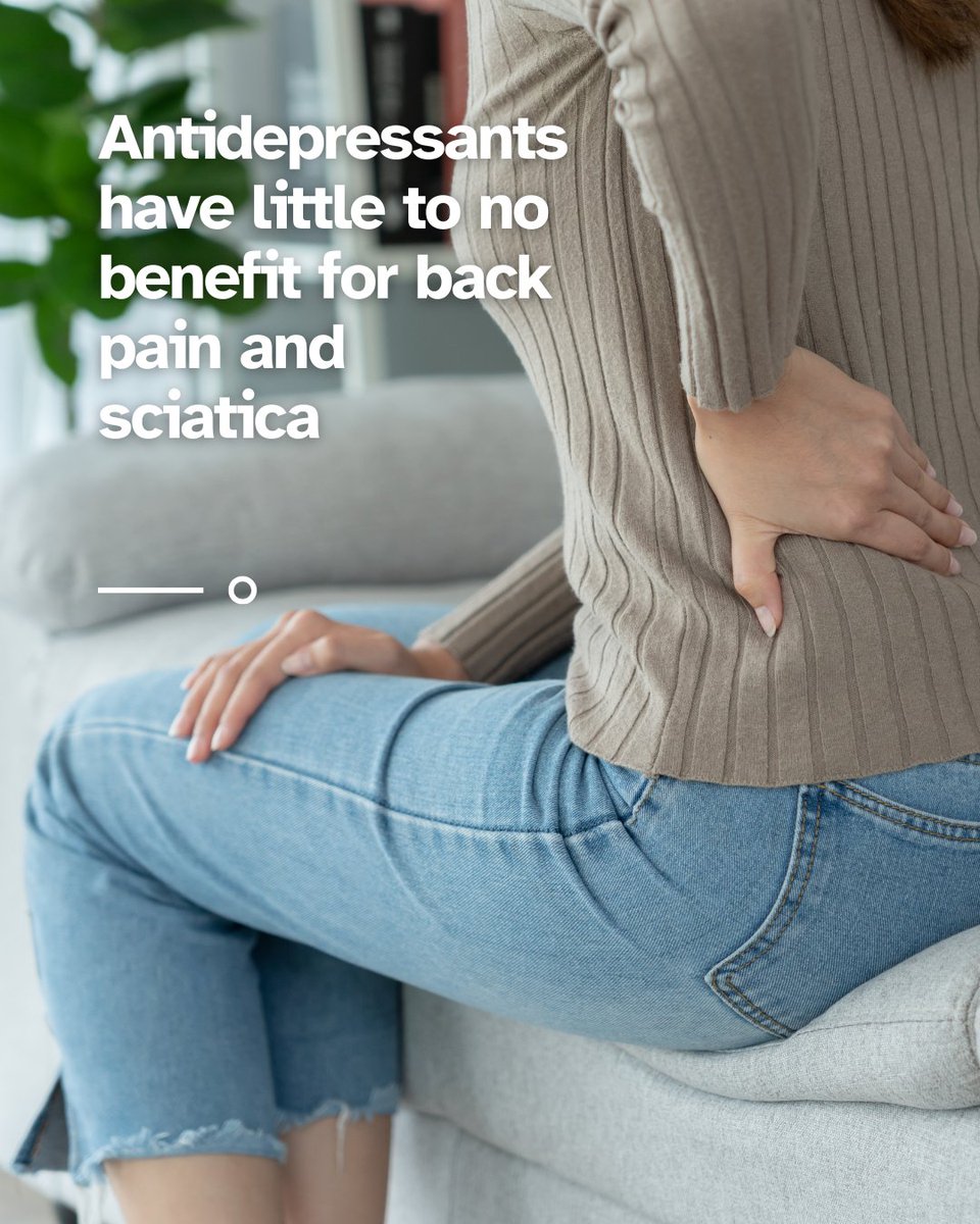 NeuRA (Neuroscience Research Australia) (@neuraustralia) on Twitter photo #Antidepressants are widely prescribed for low back #pain and #sciatica, but new research led by <a href="/mcferraro_/">Michael Ferraro</a>, Doctoral candidate at NeuRA's <a href="/PainIMPACTNeuRA/">Centre for Pain IMPACT</a> and <a href="/UNSWMedicine/">UNSW Medicine & Health</a>, found they provide little benefit – and may even be harmful.
Read more: neura.edu.au/news-media/med… #Antidepressants are widely prescribed for low back #pain and #sciatica, but new research led by <a href="/mcferraro_/">Michael Ferraro</a>, Doctoral candidate at NeuRA's <a href="/PainIMPACTNeuRA/">Centre for Pain IMPACT</a> and <a href="/UNSWMedicine/">UNSW Medicine & Health</a>, found they provide little benefit – and may even be harmful.
Read more: neura.edu.au/news-media/med…