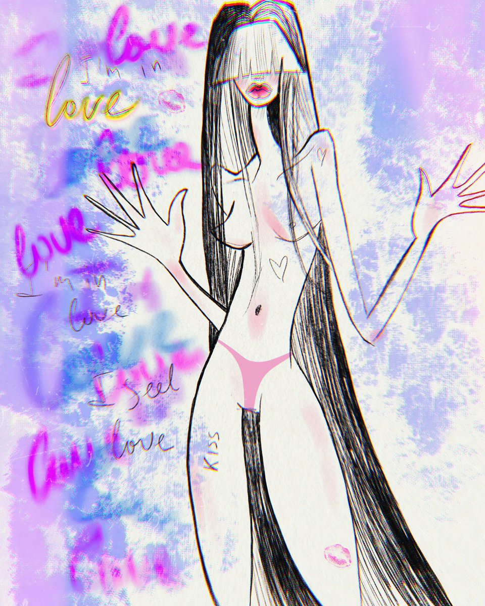 Good morning &amp; happy #TEZOSTUESDAY 💙

One of my favorite sketch works is still not sold out🙀 What do you think of this piece?💙 

💘In love
💘9/10 • 5 XTZ •

🔗💘✨🔽
objkt.com/tokens/KT1Kq4y…