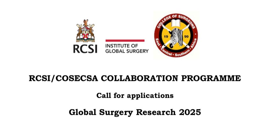 🌍 RCSI/COSECSA offers up to $3,000 grants for #GlobalSurgery research! Priority for projects using existing data (surgical audits, registries, COSECSA eLogbook).

📅 Deadline: 4th April 2025
🔗 Apply &amp; learn more: cosecsa.org/call-for-appli…

#SurgeryResearch #COSECSA #RCSI