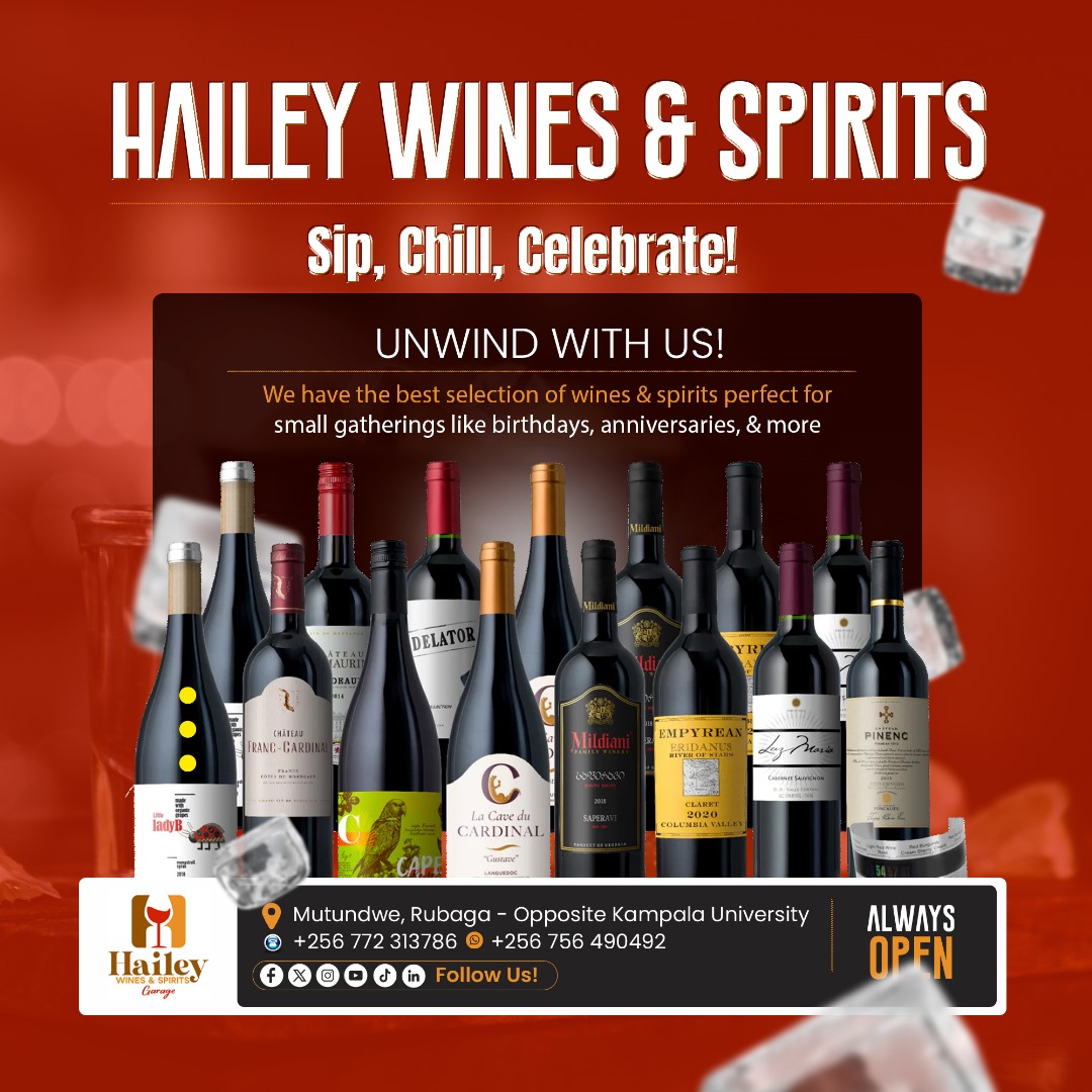 _HaileyWines256's tweet photo. Midweek calls for a toast! 🥂 Who’s up for a glass of wine tonight? Tag your drinking partner! 🍷
📍 Mutundwe - Rubaga | 📞 +256 772 313786 || +256 756 490492
#TuesdayMood #UnwindWithUs https://t.co/1IUX8ht4n8