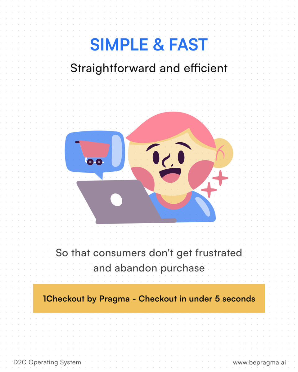 bepragma's tweet photo. A Positive Checkout Experience is crucial to improve conversion &amp; retention!

1.a) To reduce drop-offs
1.b) To personalise upselling/cross-selling
1.c) To avoid risky customers

The #1Checkout → https://t.co/De0MCai76L 🚀

#d2c #entrepreneurs #startupindia #ecommercebusiness https://t.co/iEsJLDrUta