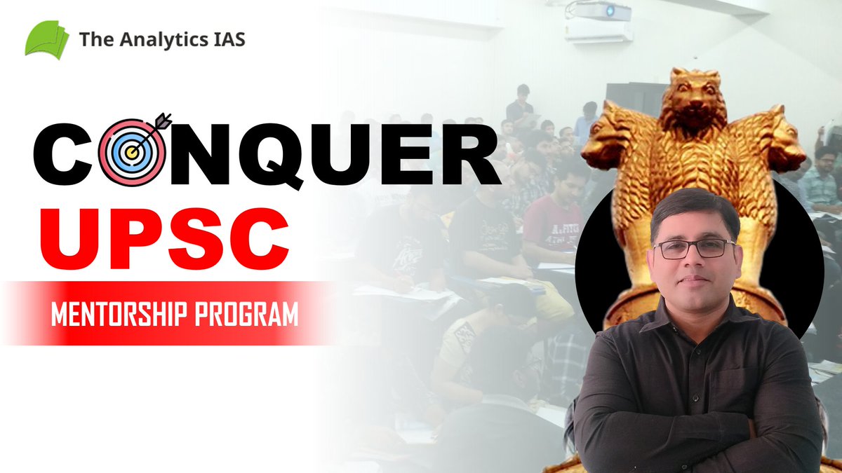 ISanalytics's tweet image. Struggling with UPSC prep? Join the "Conquer It" Mentorship Program by Analytics IAS Academy! Get personalized guidance, structured study plans, answer writing & expert mentorship. Watch the video to learn more: youtube.com/watch?v=M09DbY… #UPSC #UPSC2025 #CrackUPSC #BestMentorship