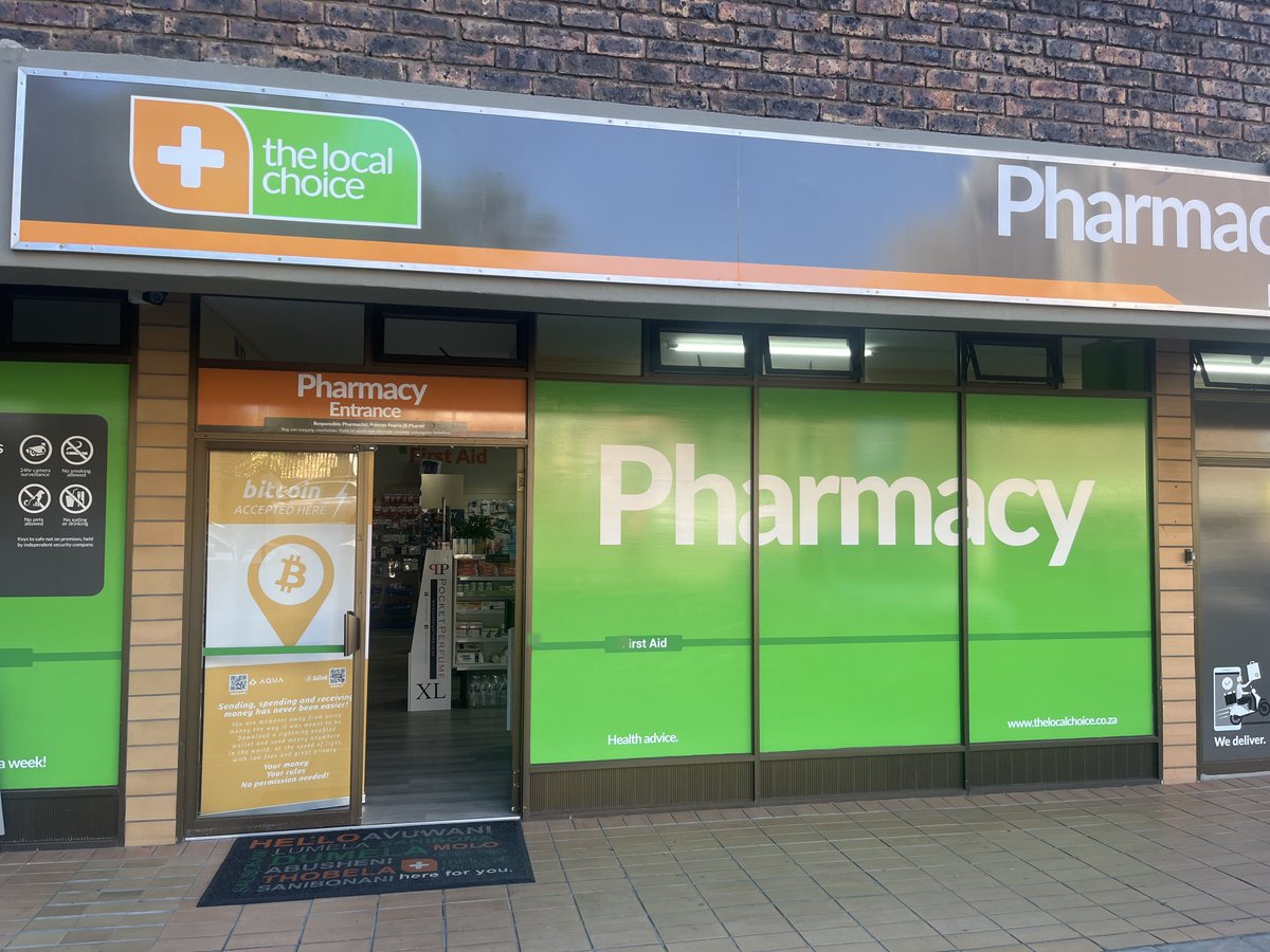 Handrev's tweet image. Just paid in bitcoin at the local pharmacy in Plett. 

This is what ground up adoprion looks like.
@BitcoinPlett