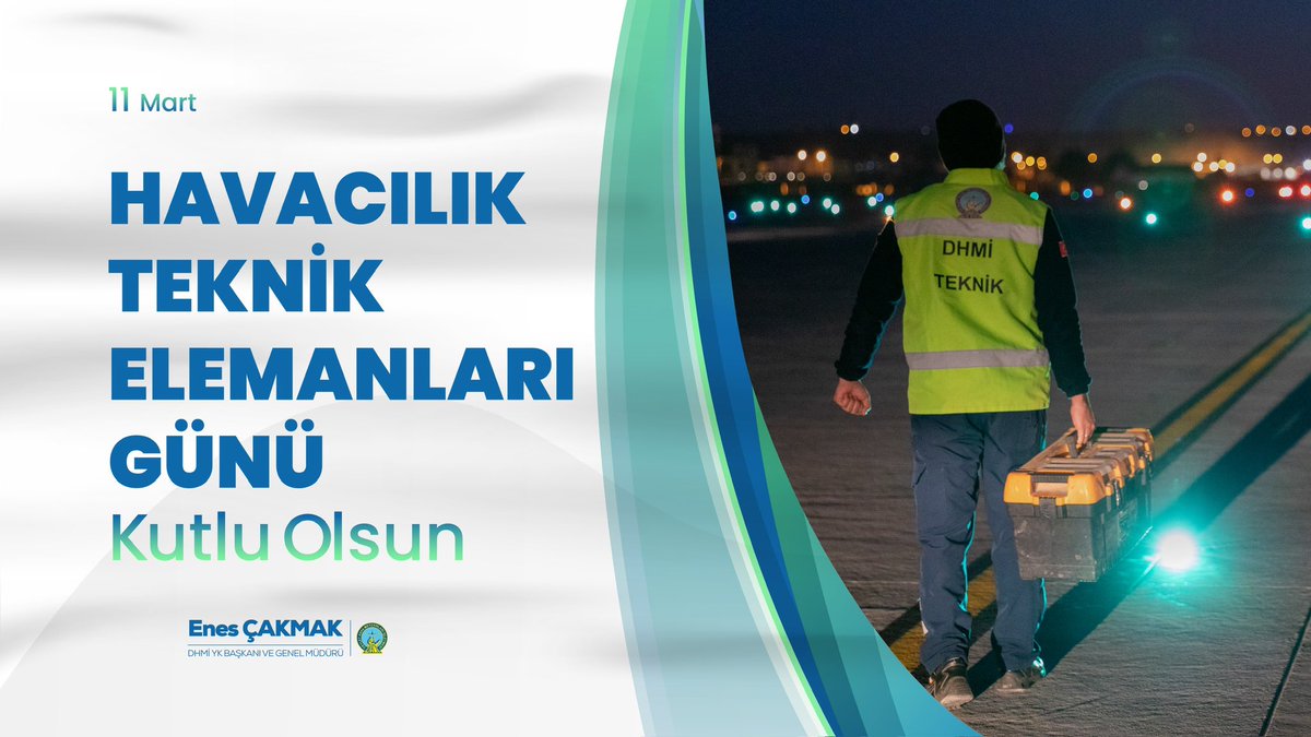Yolcu ve çevre dostu havalimanlarımızda donanım, altyapı, araç, tesis ve ekipmanların hiçbir aksaklığa mahal vermeden aktif tutulmasını sağlayarak yolcularımızın seyahatlerini konforlu ve güvenli şekilde geçirmeleri için özveriyle çalışan teknik personelimizin “11 Mart Havacılık