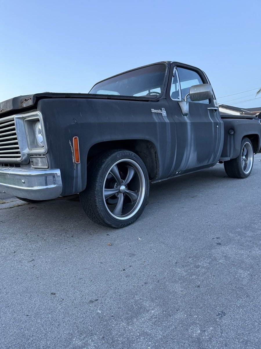 Chivo64's tweet photo. The new project 1977 Chevy c10 stepside https://t.co/OSjQnxqoHG