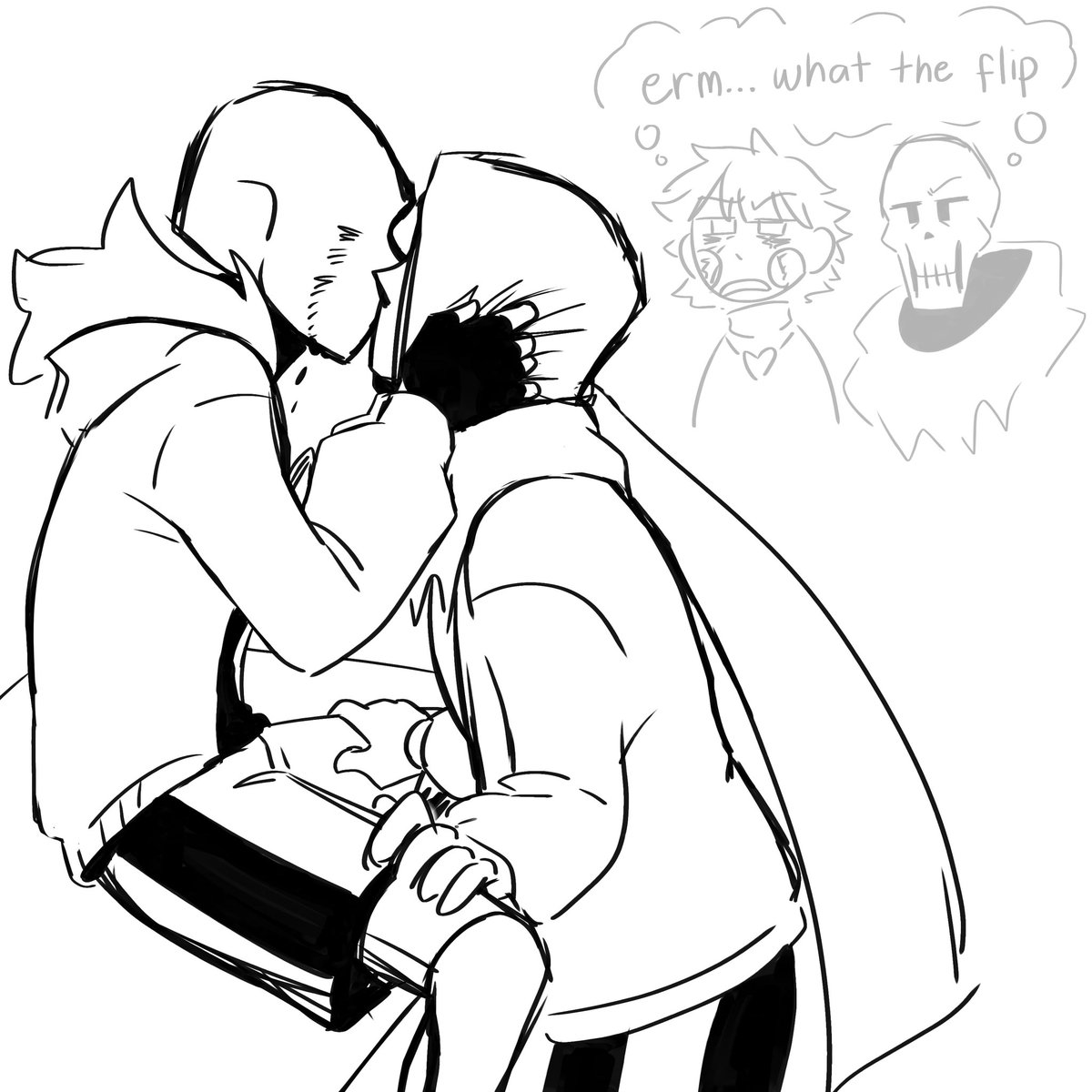 twinertale's tweet image. shitty 4am doodles #kist #dustkill #killerdust #dustsans #killersans #nightmaresans #sanscest #utmv