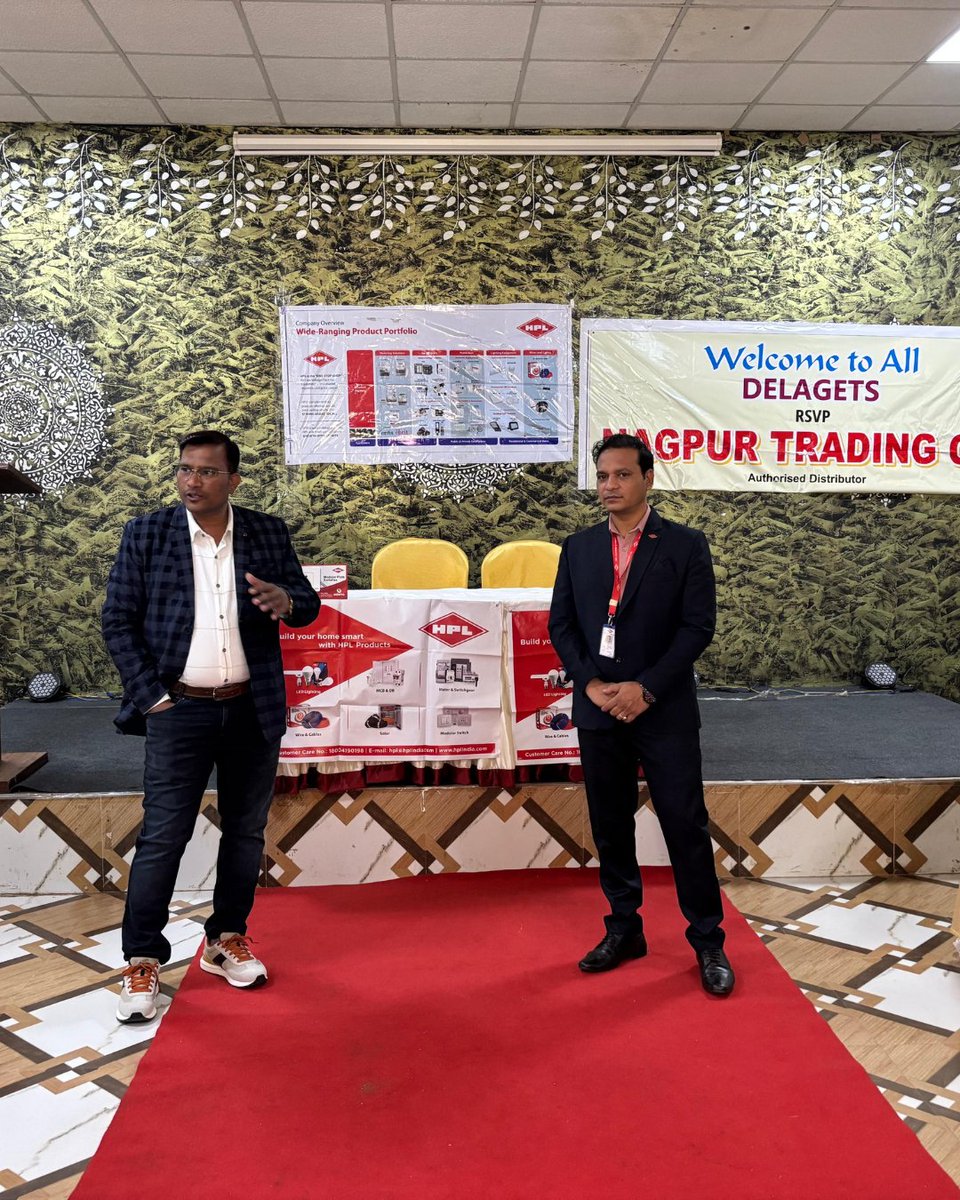 HPL_Official's tweet photo. A memorable Retailer Get-Together! 🌟
Successful placements of EDENO & SMART Range of Modular Plate Switches & Accessories. An amazing response from our valued retailers.
#HPL #RetailersMeet #HPLIndia #ModularPlate #Innovation https://t.co/I4aNJX62Ev