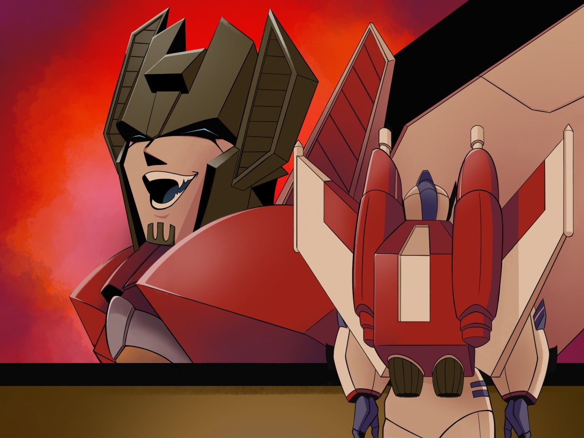 DrinkySketch's tweet image. Welp #skystar #starscream #jetfire #skyfire #transformers #Maccadam #EarthSpark