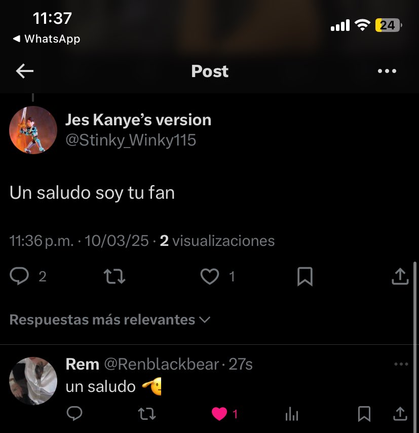 Stinky_Winky115's tweet image. OMG @Renblackbear Me mando un saludo no puedo creerlo!!!!!!!!!!!!!!!!!!!!
#quebendicion #conciendoATuIdolo