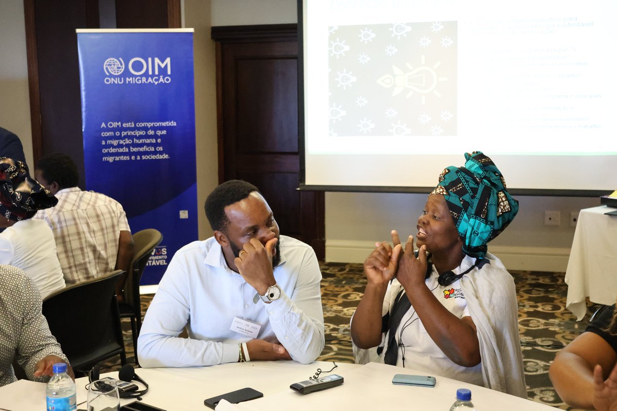 IOM_Mozambique's tweet photo. 🔋Energy access=dignity, safety &amp; opportunity. Yet many displaced &amp; host communities in 🇲🇿 still lack it

At #READS workshop by IOM Mozambique and GPA at UNITAR we tackled gaps, explored solutions &amp; fostered partnerships for a sustainable energy future

Together, we power change! https://t.co/5v0sqVIryp